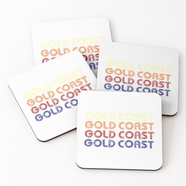 Item preview, Gold Coast, Queensland, Australia, in a Retro Font designed and sold by Kiwidom.