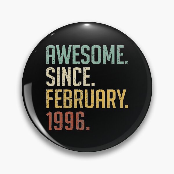 Item preview, Awesome Since February 1996 25th Birthday Gift 25 Years Old Vintage February 1996 designed and sold by Takatv.