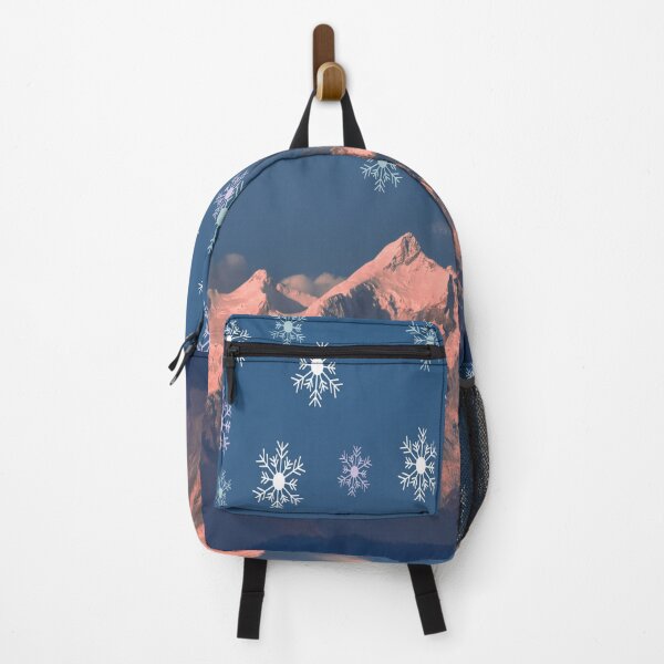 Item preview, Vintage mountain and colourful snowflakes designed and sold by Mariolangstieh.