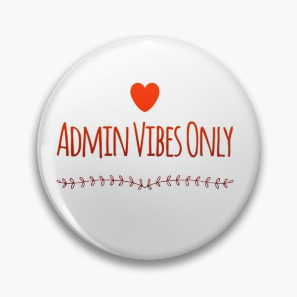 Item preview, Admin Vibes Only Red Heart designed and sold by TheAAShop.