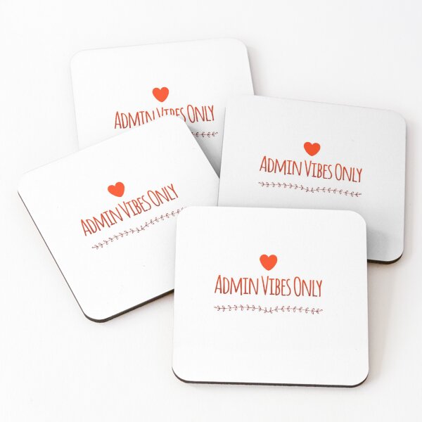Item preview, Admin Vibes Only Red Heart designed and sold by TheAAShop.