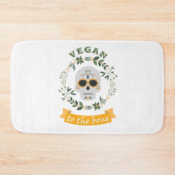 Item preview, Vegan Halloween Cute Floral Skeleton Pun designed and sold by haikustore.