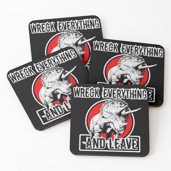 Item preview, Dinosaur Triceratops Dominion Art Wreck Everything And Leave designed and sold by DebiPhillips.