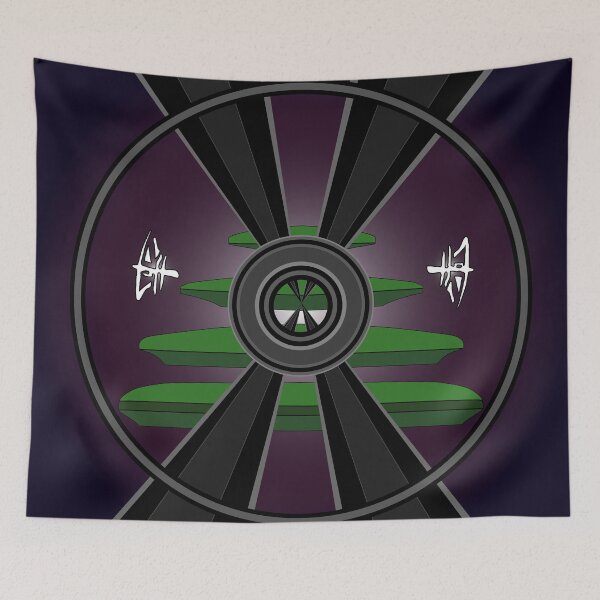 Aperçu de l'œuvre DiscGolf en vert et violet créée et vendue par RTWonders.