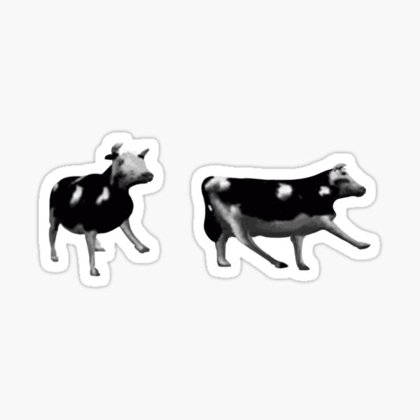 Dancing Polish Cow Meme Sticker By Goath Redbubble Dancing cow gif | tylko jedno w glowie mam / polish cow. redbubble