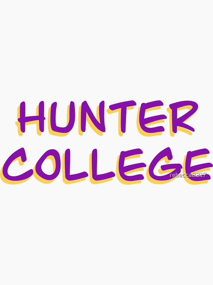 "Hunter College" Sticker for Sale by rebecca2217 Redbubble