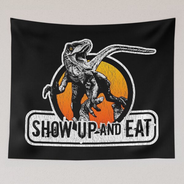Item preview, Dinosaur Velociraptor Dominion Art Show Up And Eat designed and sold by DebiPhillips.