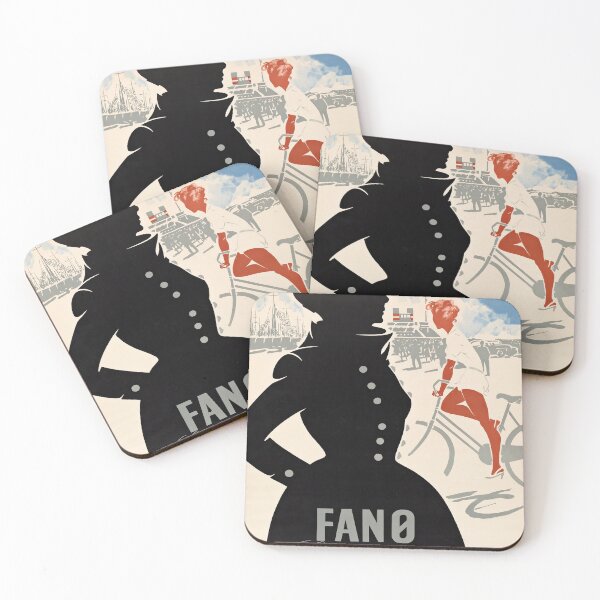Item preview, Fano retro poster designed and sold by CorasPosters.