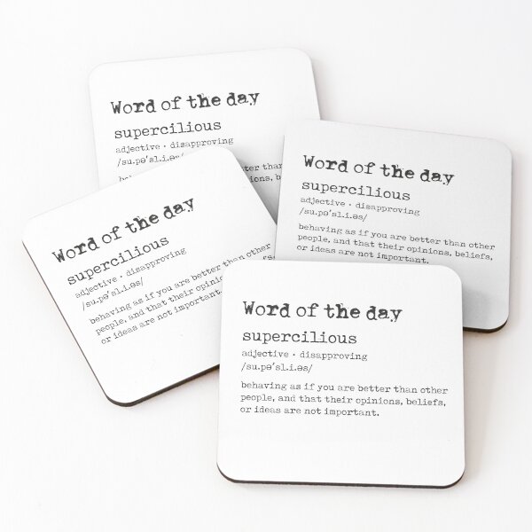Item preview, Word of the day: Supercilious designed and sold by melo.