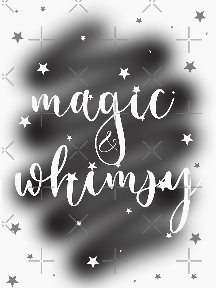 Thumbnail 3 of 3, Sticker, Magic & Whimsy designed and sold by FictionalHangov.