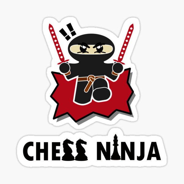 Chess Ninja T-Shirt Sticker