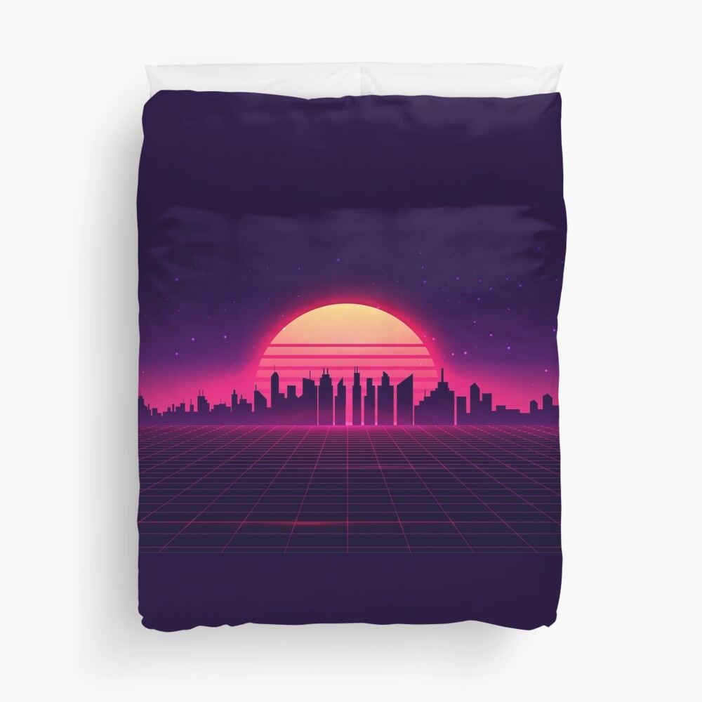Retrowave Duvet Cover