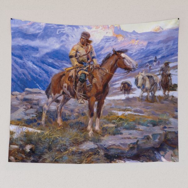 Item preview, Free Trappers - Charles M. Russell - 1911 designed and sold by CJET.