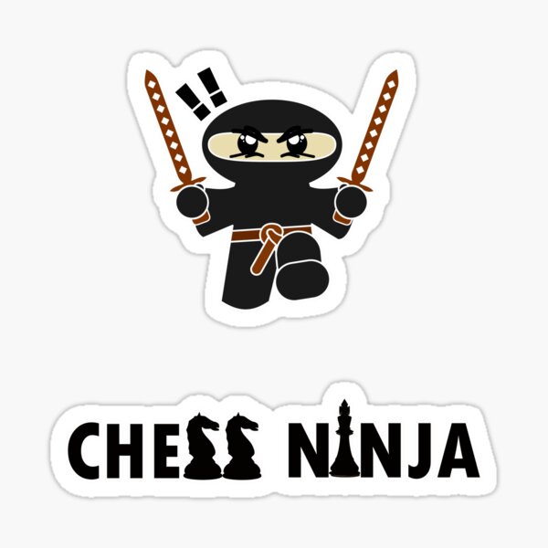 Chess Ninja T-Shirt Sticker