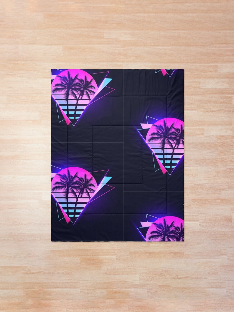 Alternate view of Retrowave 2 Comforter