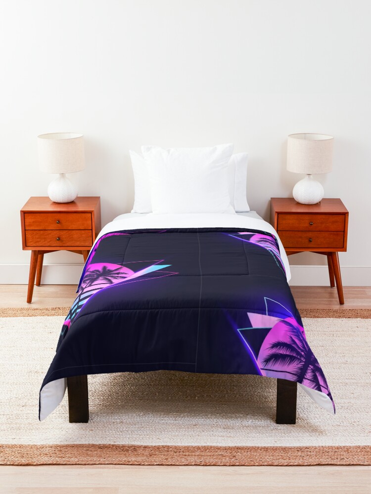 Alternate view of Retrowave 2 Comforter