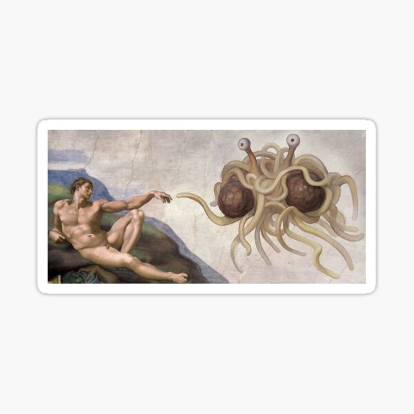 Artikel-Vorschau von Berührt von seinem nudeligen Anhang (Flying Spaghetti Monster), designt und verkauft von parsleys.