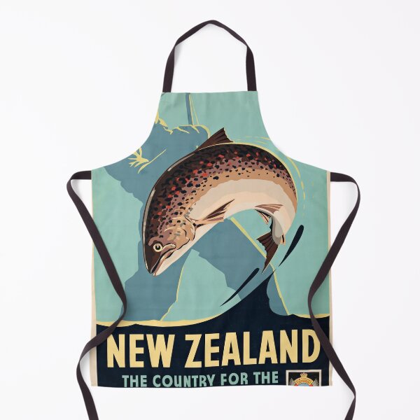Item preview, New Zealand retro poster designed and sold by CorasPosters.