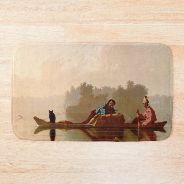 Item preview, Fur Traders Descending the Missouri - George Caleb Bingham - 1845 designed and sold by CJET.
