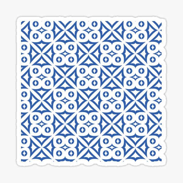 Item preview, Blue Tile Pattern designed and sold by zabriart.