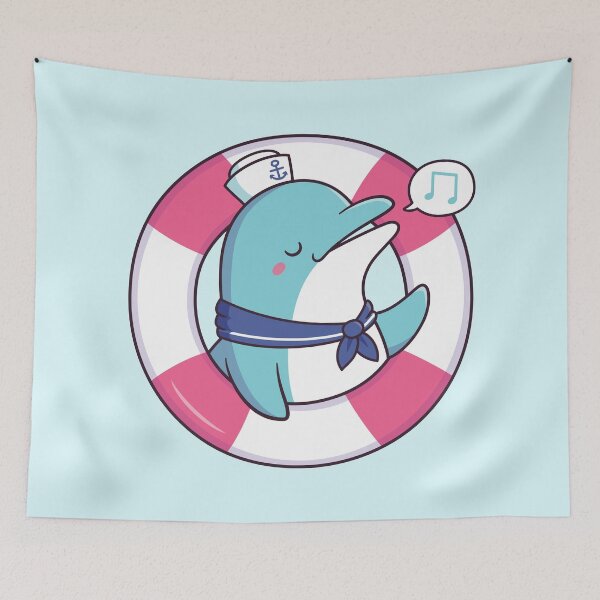 Item preview, Cute Singing Dolphin Sailor designed and sold by rustydoodle.