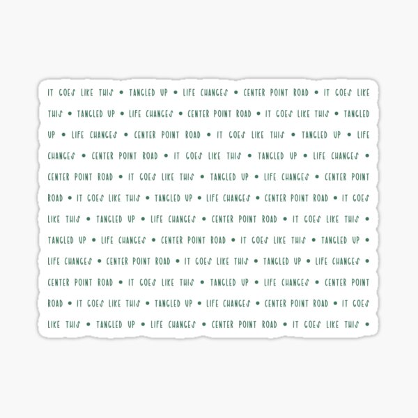 Thomas Rhett Life Changes Stickers Redbubble