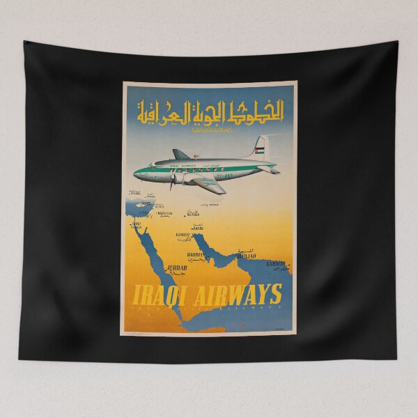 Item preview, Iraqi Airways retro poster designed and sold by CorasPosters.