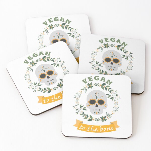 Item preview, Vegan Halloween Cute Floral Skeleton Pun designed and sold by haikustore.