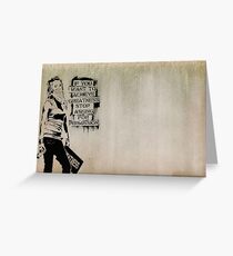banksy-02 Greeting Card