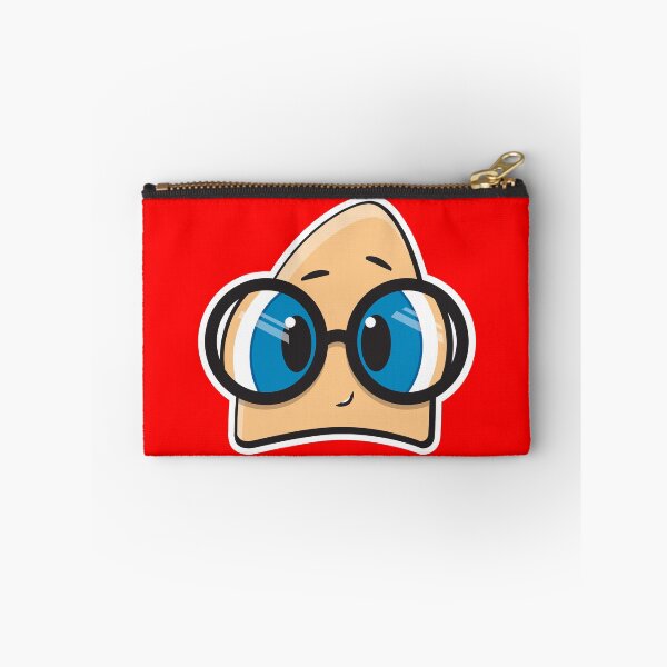 Item preview, Happy, smiling cartoon character Tippy wears big glasses designed and sold by ArtsArtyArt.