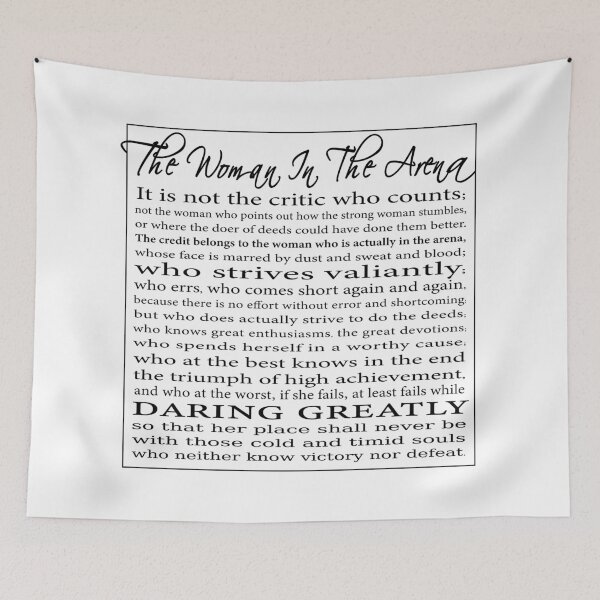 Item preview, The Woman in the Arena - Daring Greatly Speech by Theodore Roosevelt designed and sold by EKartPrints.