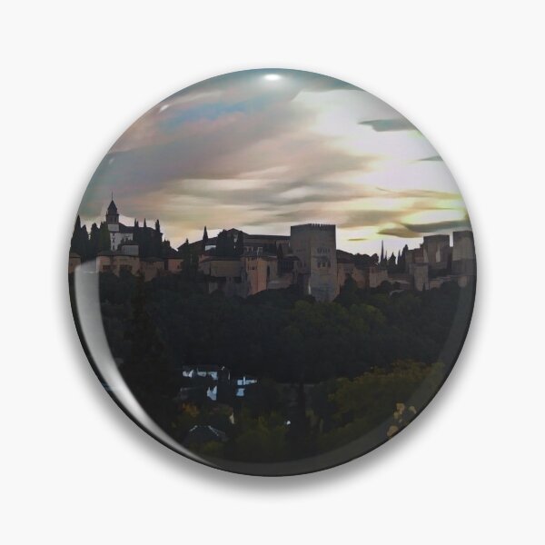 Item preview, Alhambra at Sunset Illustration designed and sold by tremendoustees.