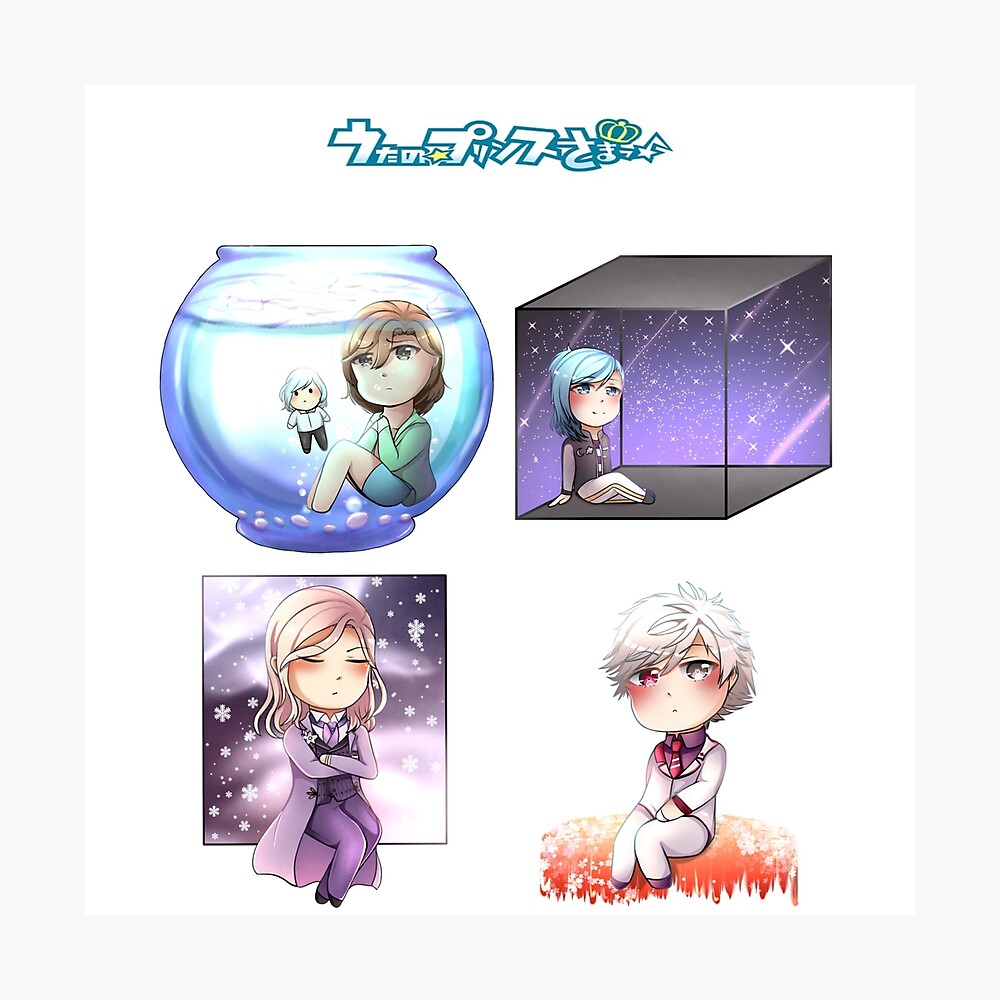 Uta No Prince Sama Quartet Night Collage Sticker More Poster By Hoshinekostore Redbubble