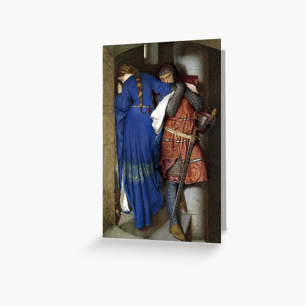 Item preview, Hellelil and Hildebrand, the Meeting on the Turret Stairs - Frederick William Burton - 1864 designed and sold by CJET.