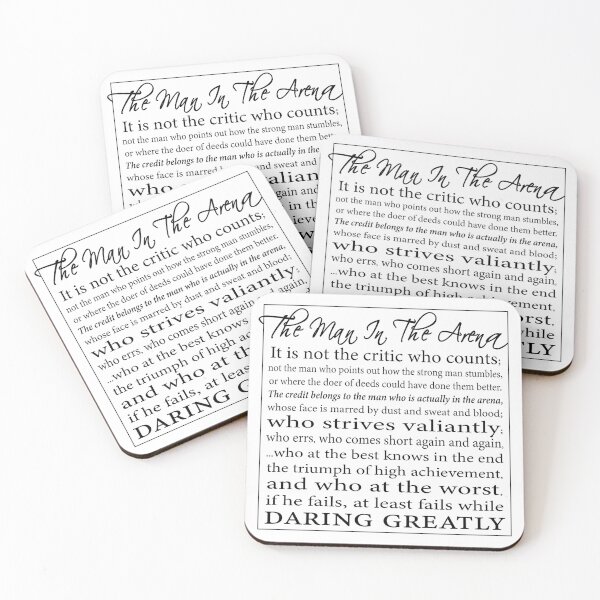 Item preview, The Man in the Arena - Daring Greatly Speech by Theodore Roosevelt designed and sold by EKartPrints.