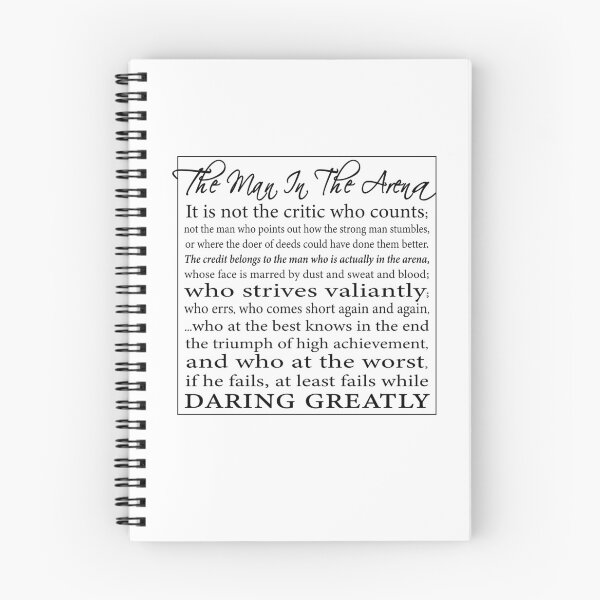Item preview, The Man in the Arena - Daring Greatly Speech by Theodore Roosevelt designed and sold by EKartPrints.