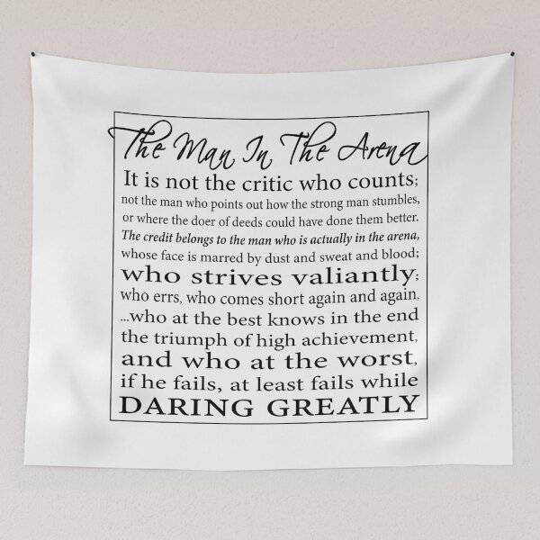 Item preview, The Man in the Arena - Daring Greatly Speech by Theodore Roosevelt designed and sold by EKartPrints.