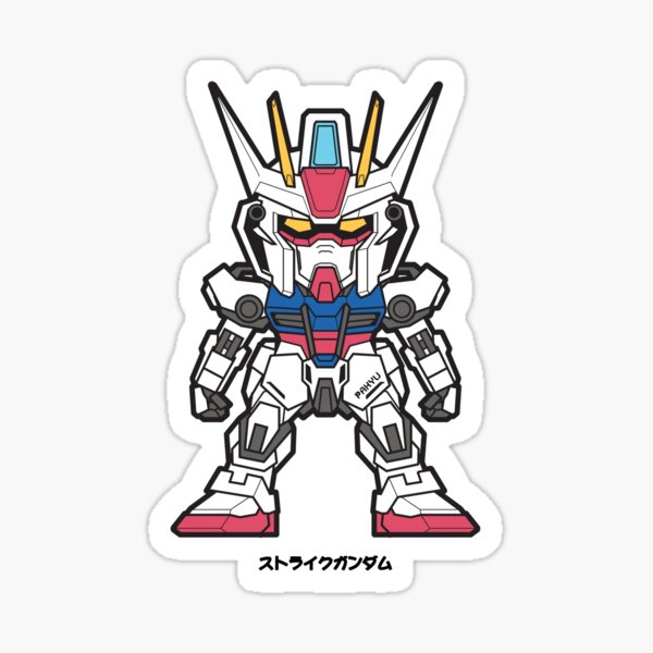 "Strike Gundam" Sticker for Sale by pakyupashion Redbubble