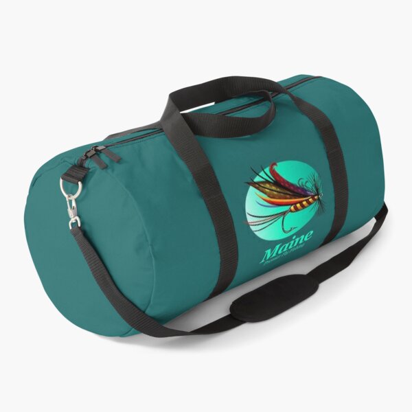 Maine Fly Fishing (FSH) Duffle Bag for Sale by curranmorgan