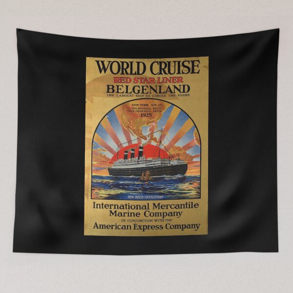 Artikelvorschau, World Cruise retro poster entworfen und verkauft von CorasPosters.