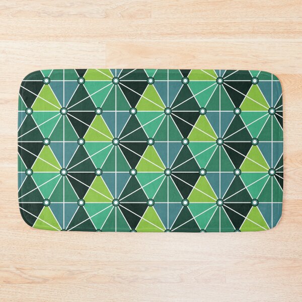 Item preview, Triangular Constellations Geometric Pattern – Green designed and sold by RoguePatterns.