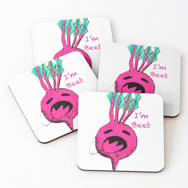 I'm Beet Coasters (Set of 4)