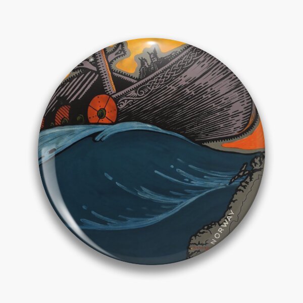 Item preview, See the Land of the Vikings retro poster designed and sold by CorasPosters.