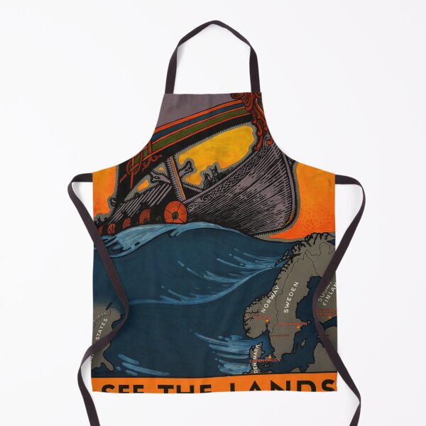 Item preview, See the Land of the Vikings retro poster designed and sold by CorasPosters.