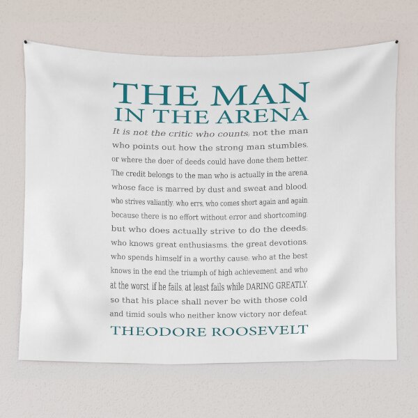 Item preview, Daring Greatly Print, Man in the Arena Motivational Speech - Inspirational Gift for Entrepreneur - New Years Resolutions designed and sold by EKartPrints.