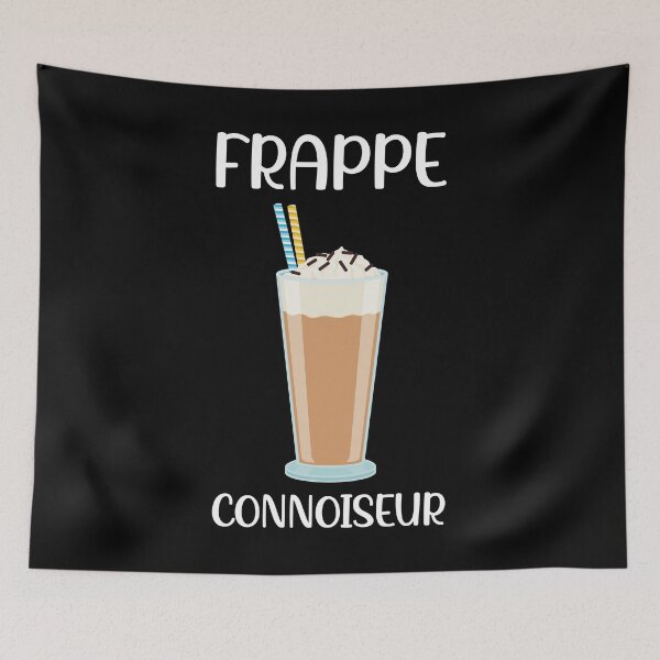 Item preview, Greek Dalgona Coffee Frappe Connoiseur print designed and sold by jakehughes2015.