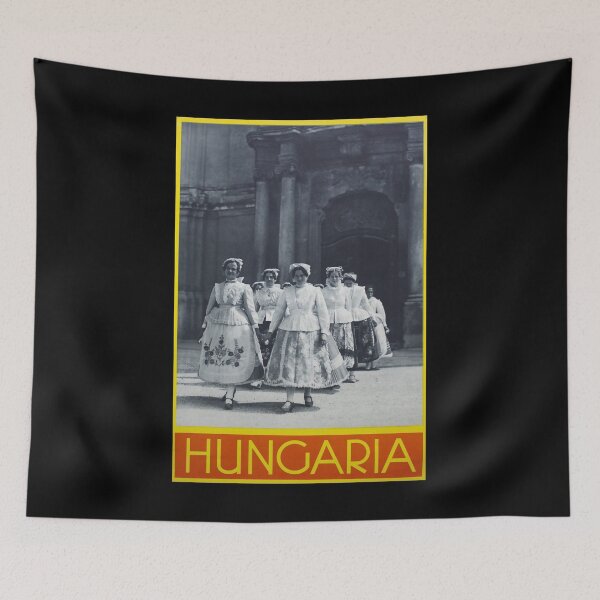 Artikelvorschau, Hungaria retro poster entworfen und verkauft von CorasPosters.