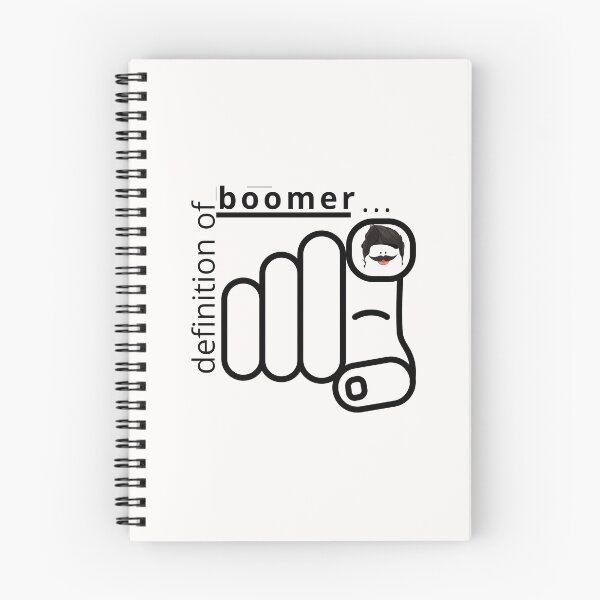 Item preview, Humorous boomer joke apparel "definition of boomer...!" with finger pointing designed and sold by AyeAyeBeans.