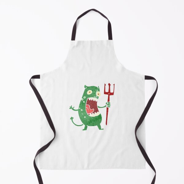 Item preview, Miss Yell-Alot Red Fork Green Monster designed and sold by wildflowerperks.