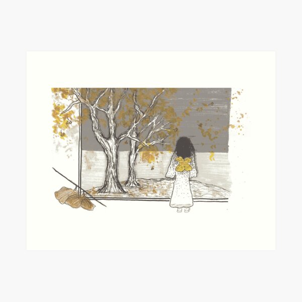 View of the Gingko Trees Art Print